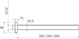 Кронштейн для верхнего душа Ravak 705.00 X07P180 50 см